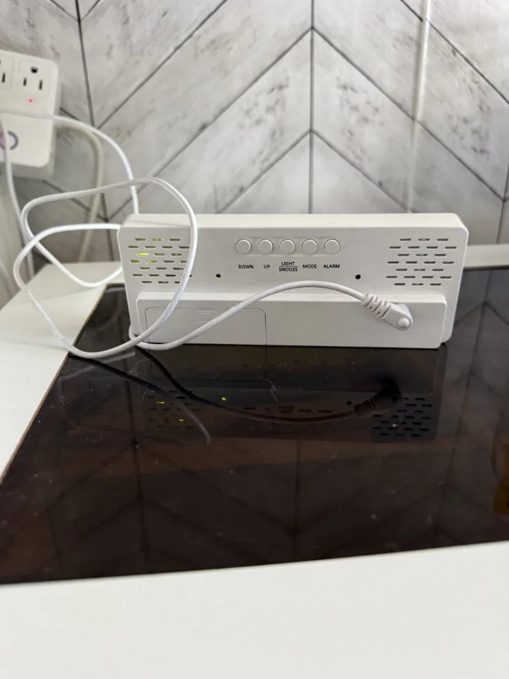 3D LED Digital Mirrored Alarm Clock